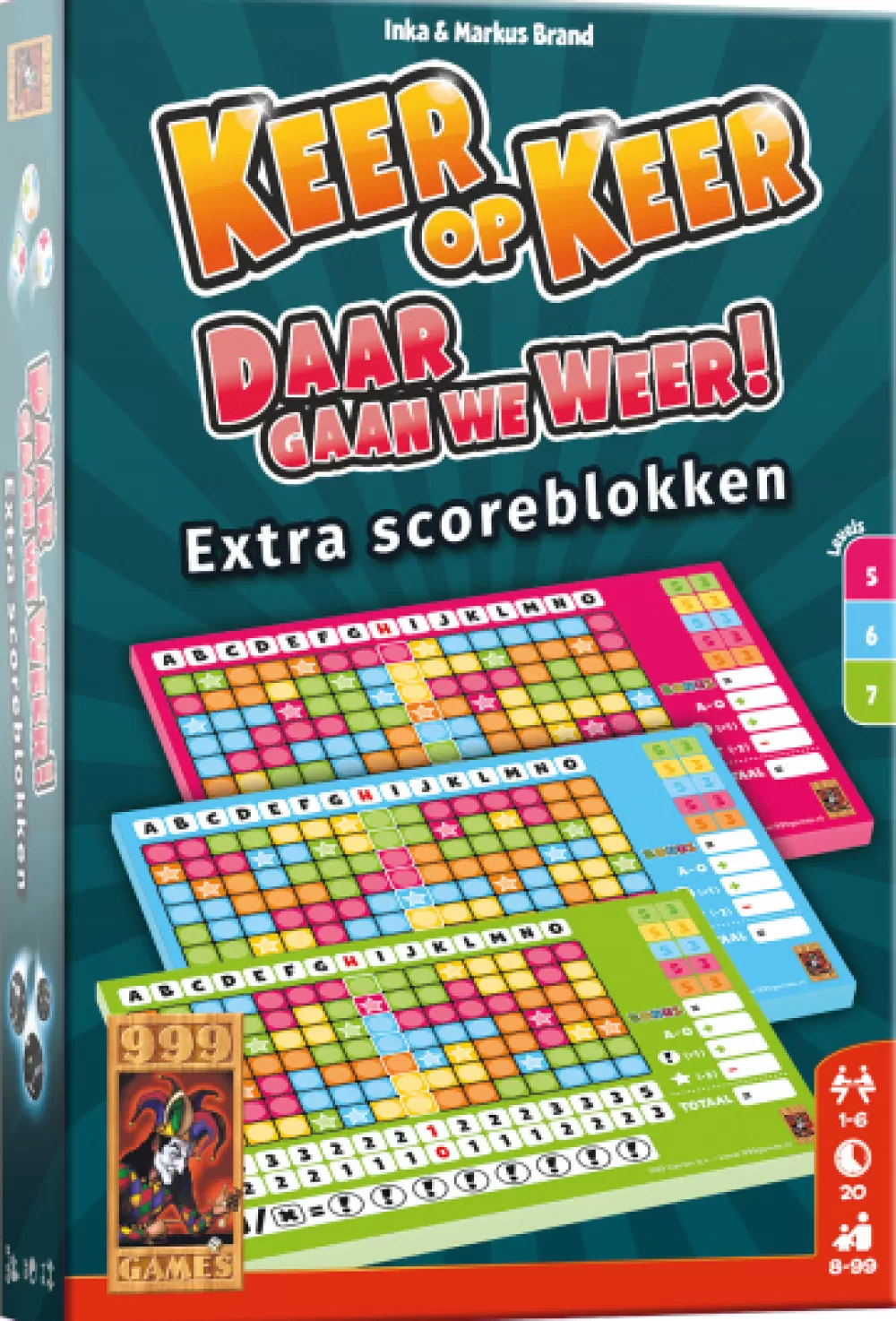 Scoreblokken Keer Op Keer Level 5/6/7 Papier 3 Stuks^999 Games Cheap