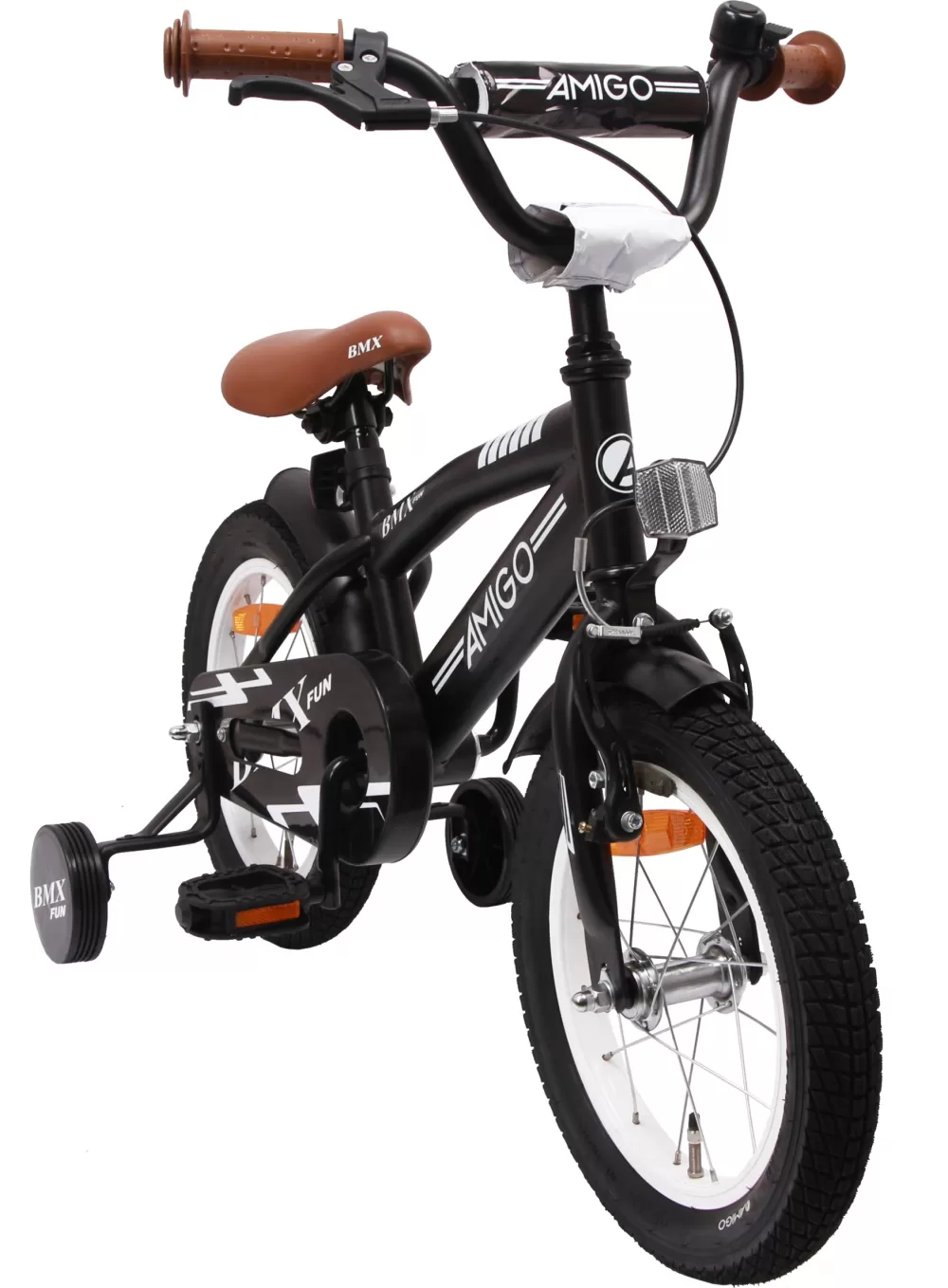 Bmx Fun-S125 14 Inch 21 Cm Jongens Terugtraprem Matzwart^AMIGO Discount