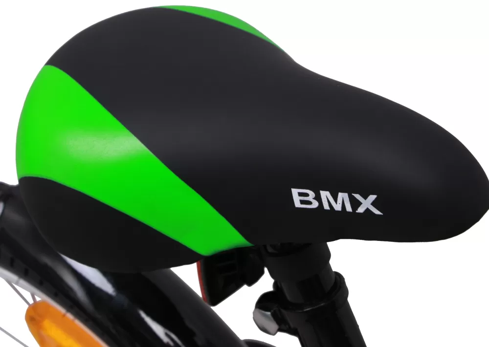 Bmx Fun-S28 16 Inch 28 Cm Jongens Terugtraprem Groen/Matzwart^AMIGO Store