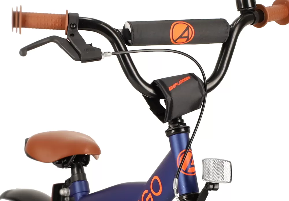 Explorer 14 Inch 21,5 Cm Jongens Terugtraprem Blauw/Oranje^AMIGO Clearance