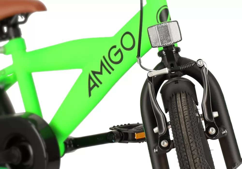 Explorer 14 Inch 21,5 Cm Jongens Terugtraprem Groen/Zwart^AMIGO Best