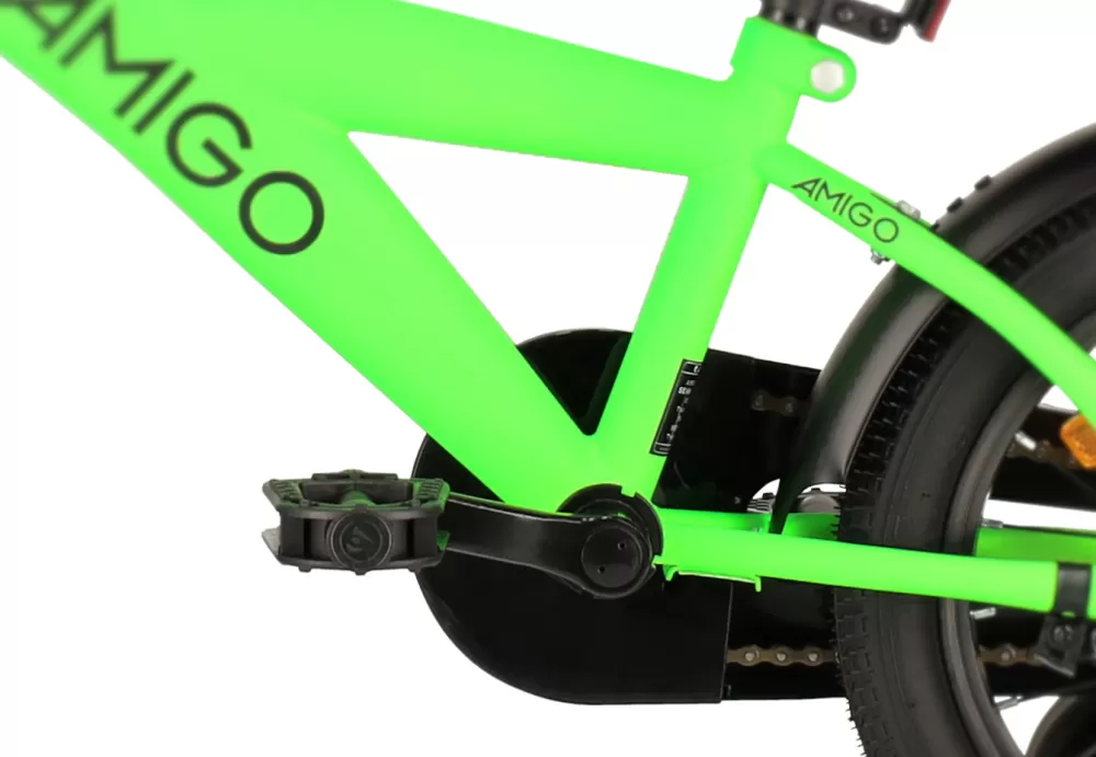 Explorer 14 Inch 21,5 Cm Jongens Terugtraprem Groen/Zwart^AMIGO Best
