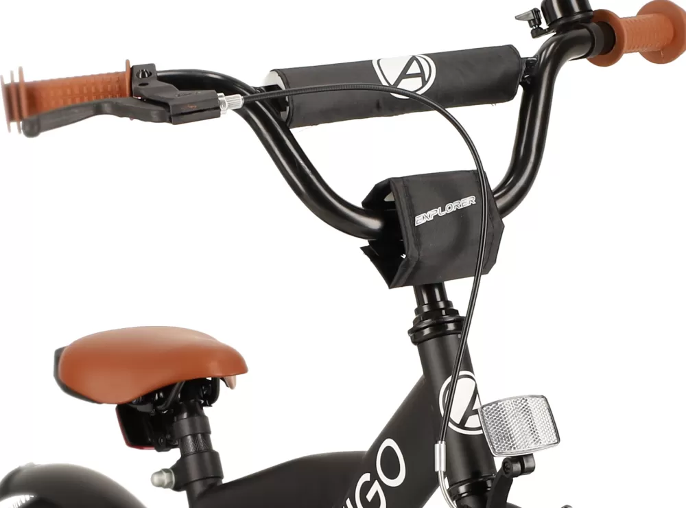 Explorer 14 Inch 21,5 Cm Jongens Terugtraprem Zwart/Wit^AMIGO Discount