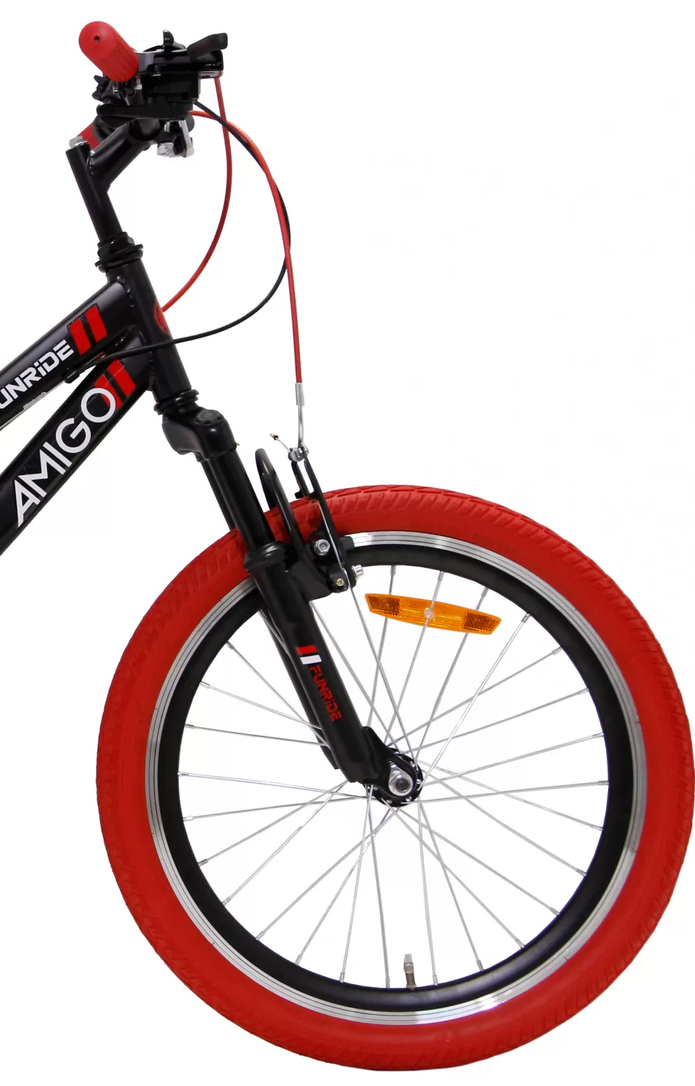 Fun Ride-S13 20 Inch 33 Cm Junior 7V V-Brakes Zwart/Rood^AMIGO Online
