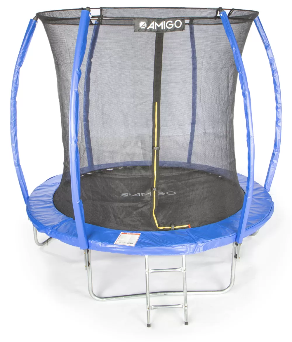 Trampoline Basic Met Veiligheidsnet En Ladder 244 Cm Blauw^AMIGO Store