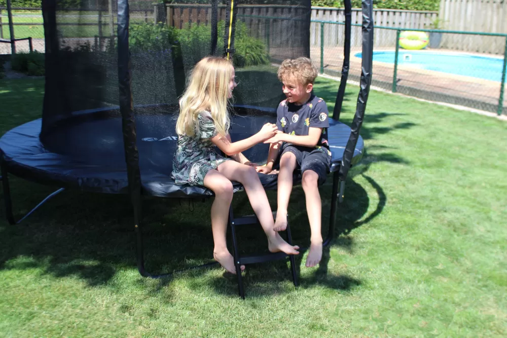 Trampoline Basic Met Veiligheidsnet En Ladder 305 Cm Zwart^AMIGO Online