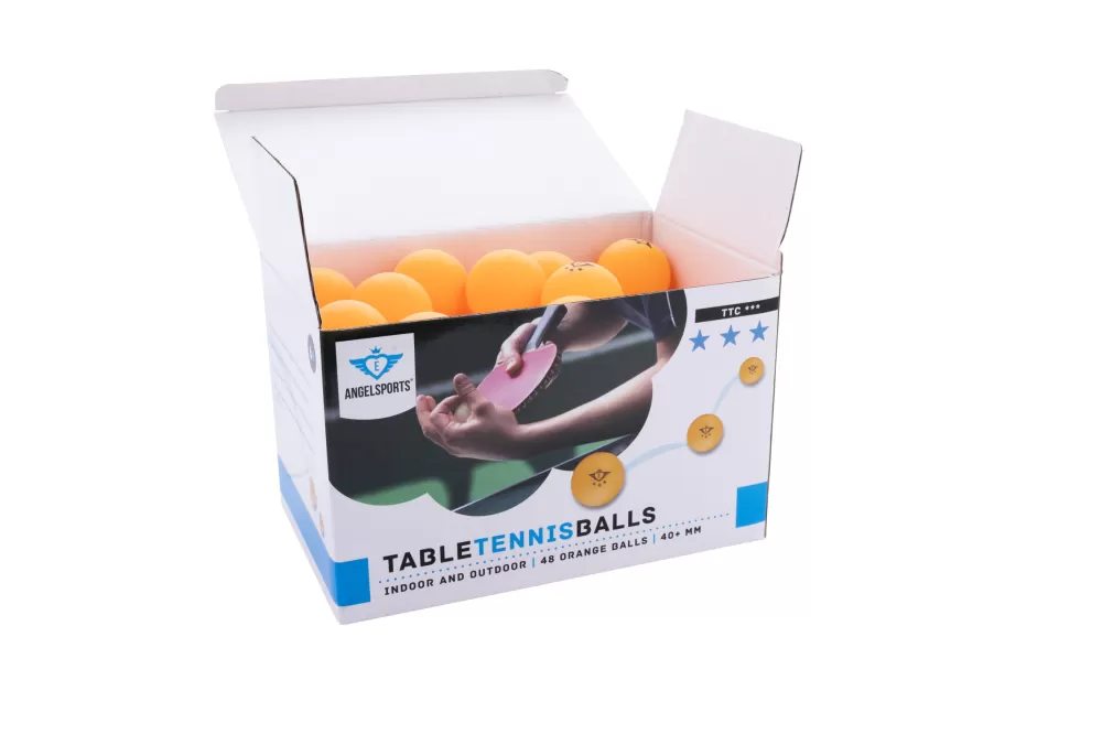 Tt Ballen 3 Ster Competitie 40 Mm 48 Stuks Oranje^Angel Sports New