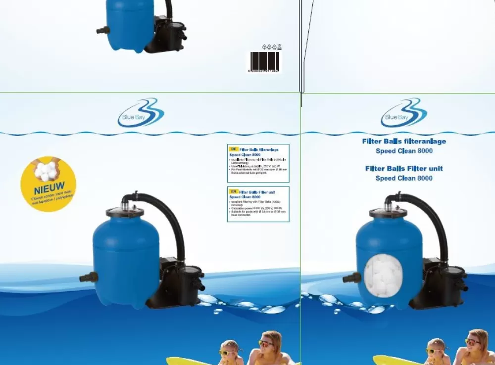 Filterpomp Speedclean 8M³/U Incl. Polysphere^Blue Bay Outlet