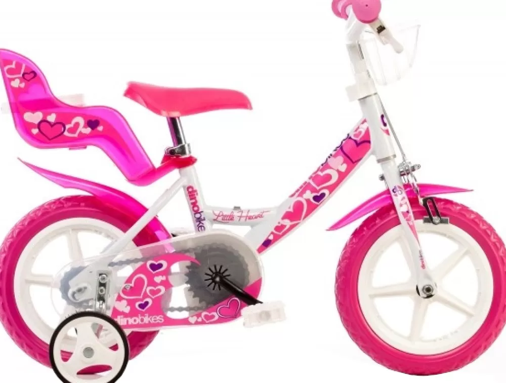 Little Heart-S18 12 Inch 21 Cm Meisjes V-Brakes Wit/Roze^Dino Best Sale