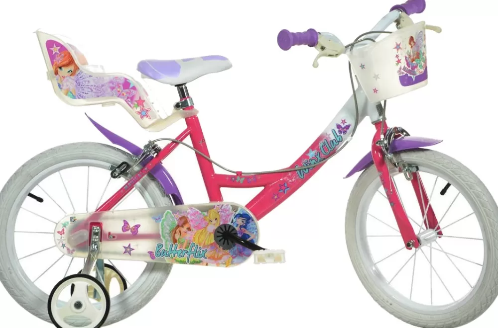 Winx Club 16 Inch 26 Cm Meisjes V-Brakes Roze/Paars^Dino Shop