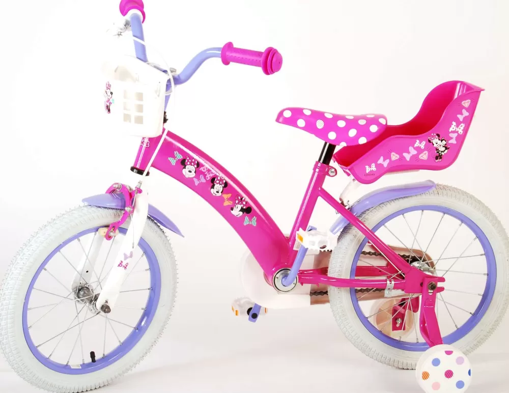 Minnie Cutest Ever! 16 Inch 25,4 Cm Meisjes Terugtraprem Roze/Paars^Disney New