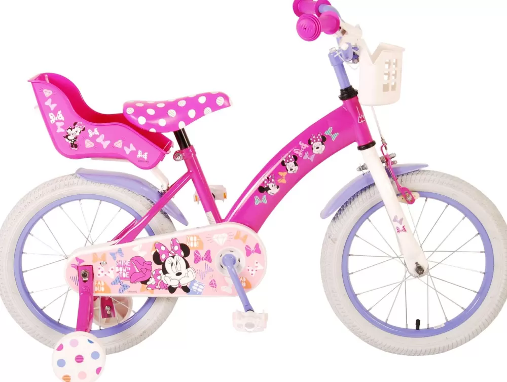 Minnie Cutest Ever! 16 Inch 25,4 Cm Meisjes Terugtraprem Roze/Paars^Disney New