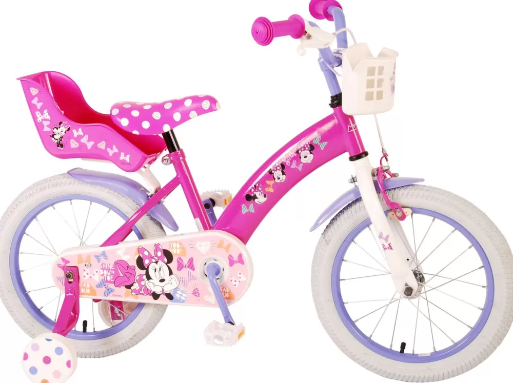 Minnie Cutest Ever! 16 Inch 25,4 Cm Meisjes Terugtraprem Roze/Paars^Disney New