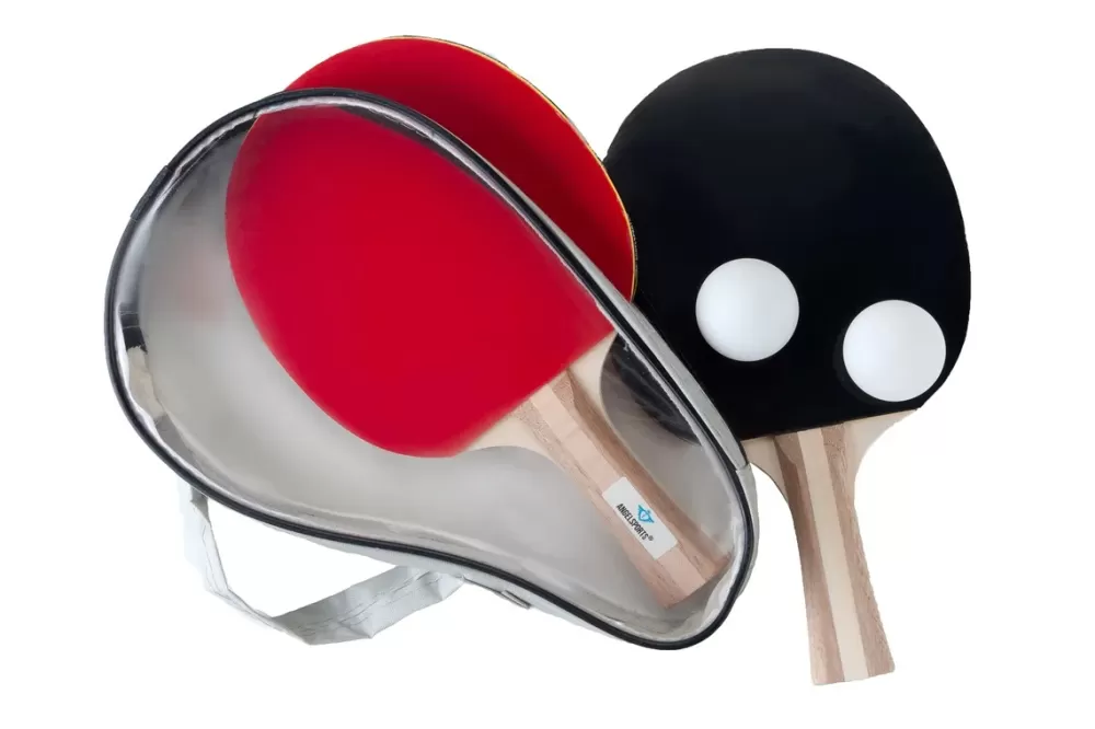 T.T.C. Set 3-Ster Bat Met 2 Ballen 40 Mm Rood/Zwart^Engelhart Shop