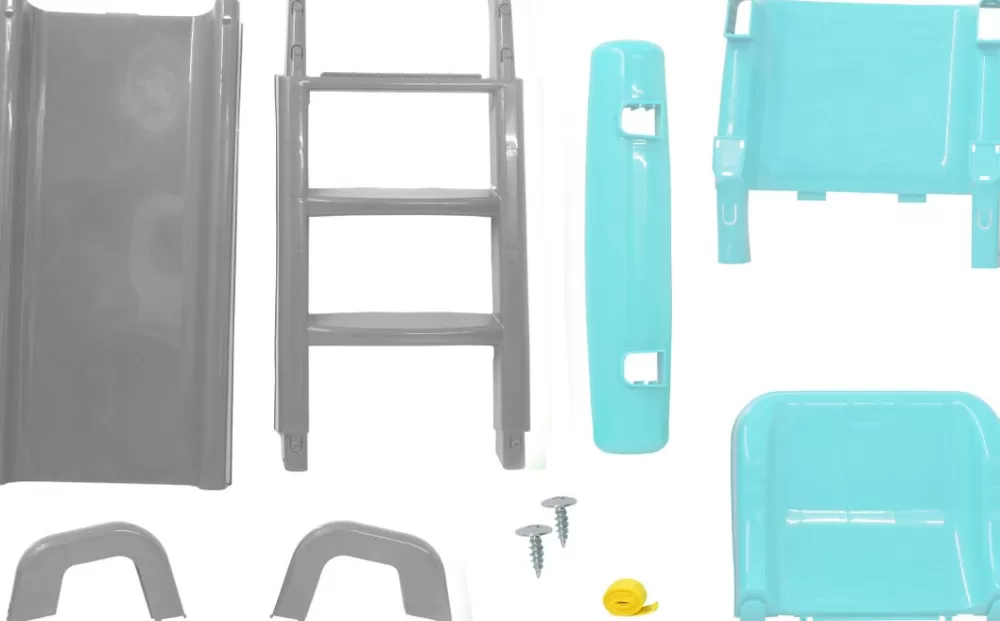 Glijbaan Funny Junior 145 X 59 X 79 Cm Turquoise/Grijs^JAMARA Best Sale