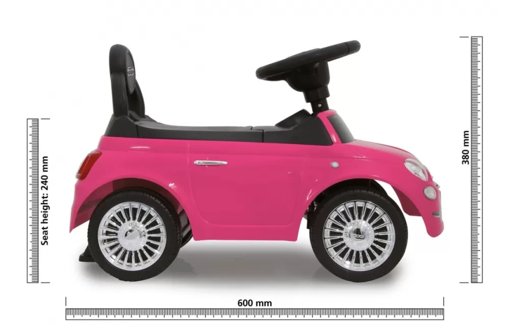 Loopauto Fiat500 60 X 27,5 X 38 Cm Roze^JAMARA Hot