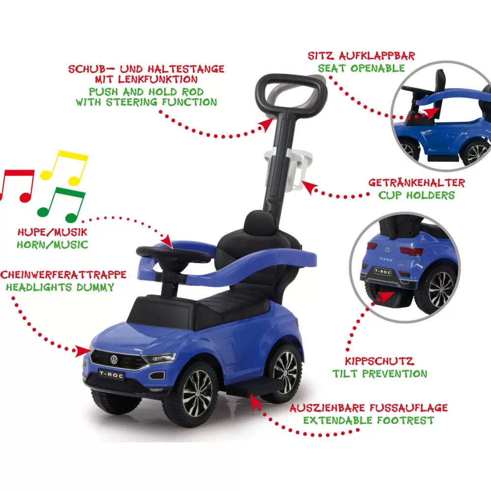 Loopauto T-Roc 84 X 40 X 87 Cm Blauw^JAMARA Fashion