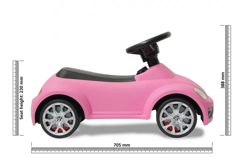 Loopauto Volkswagen Beetle 70 X 30 X 38 Cm Roze^JAMARA Fashion