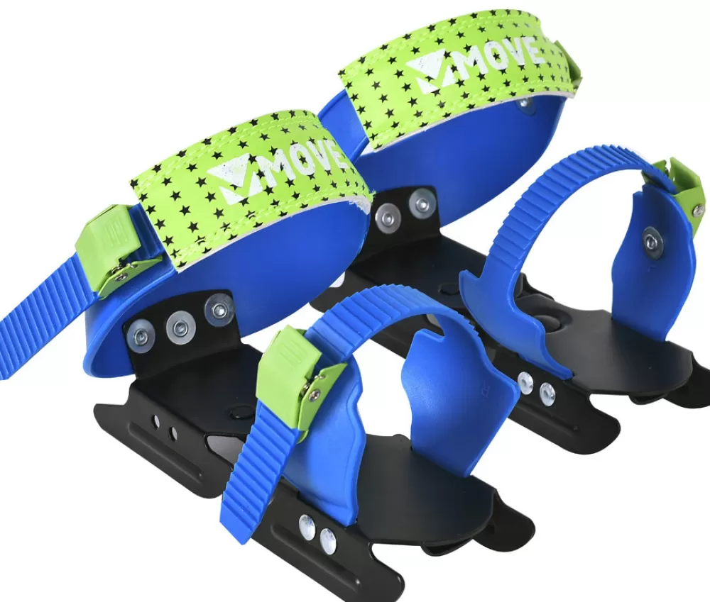 Bob Skate Glij-Ijzers Verstelbaar Junior Zwart/Blauw Maat 24/34^Move Flash Sale