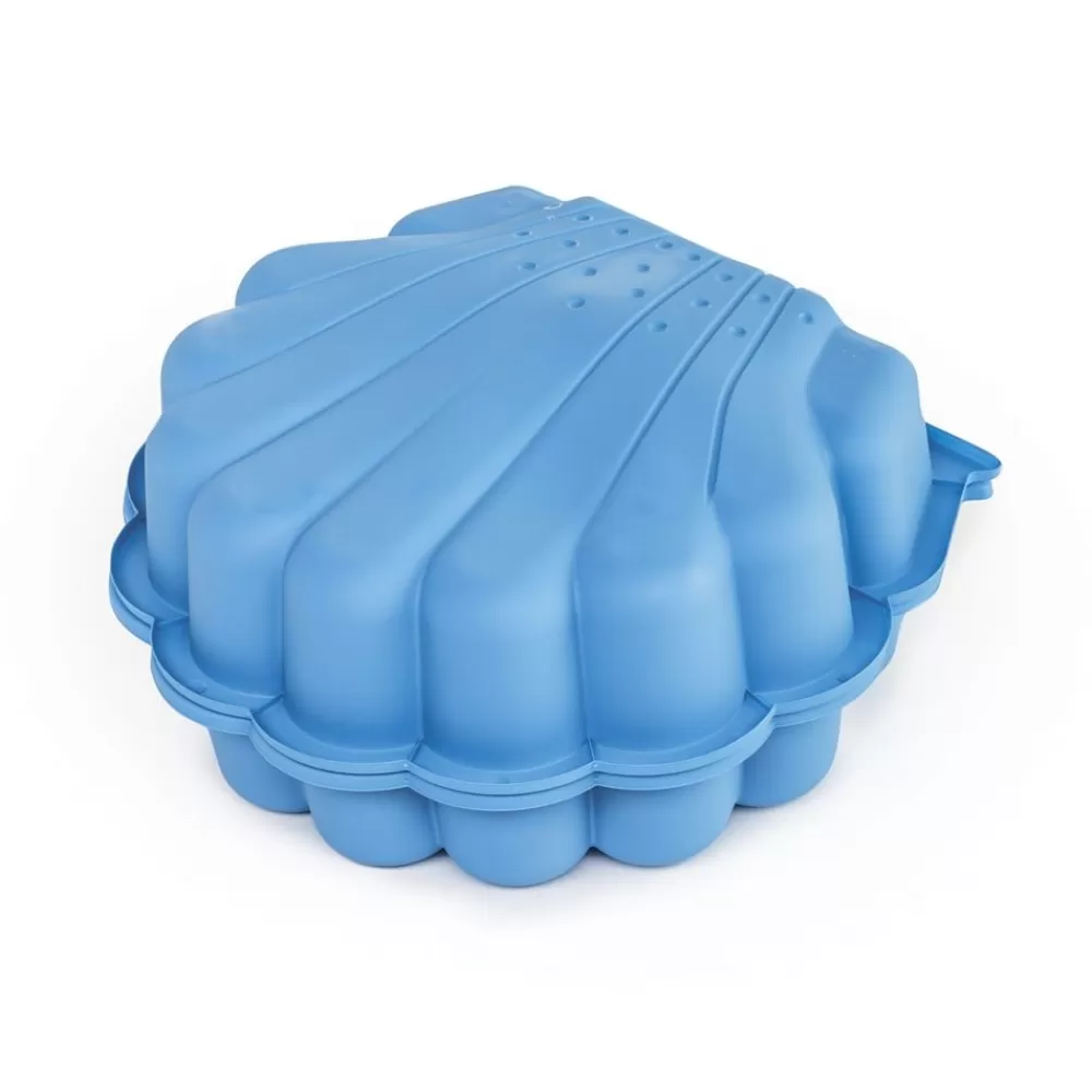 Zandbak Met Deksel Schelp 87 X 78 X 18 Cm Blauw^Paradiso Toys Best Sale