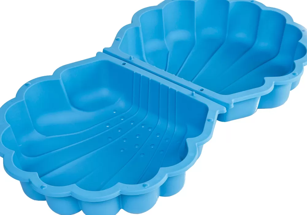 Zandbak Met Deksel Schelp 87 X 78 X 18 Cm Blauw^Paradiso Toys Best Sale