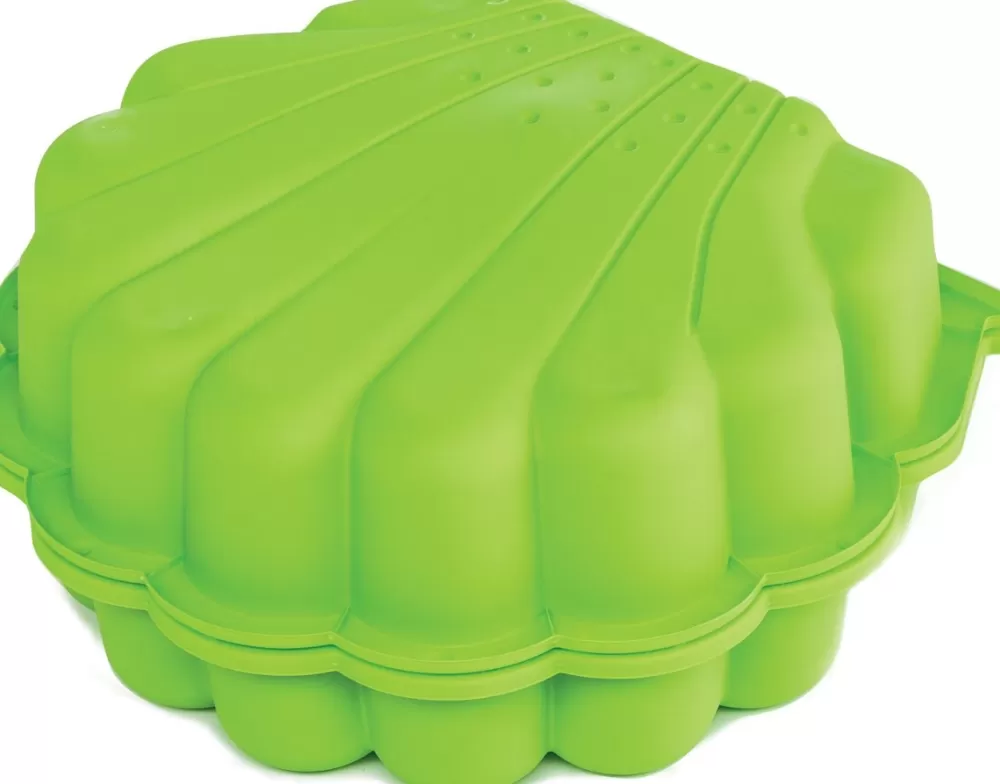 Zandbak Met Deksel Schelp 87 X 78 X 18 Cm Groen^Paradiso Toys Sale