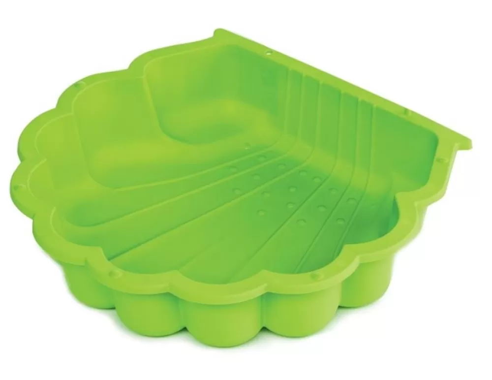Zandbak Met Deksel Schelp 87 X 78 X 18 Cm Groen^Paradiso Toys Sale