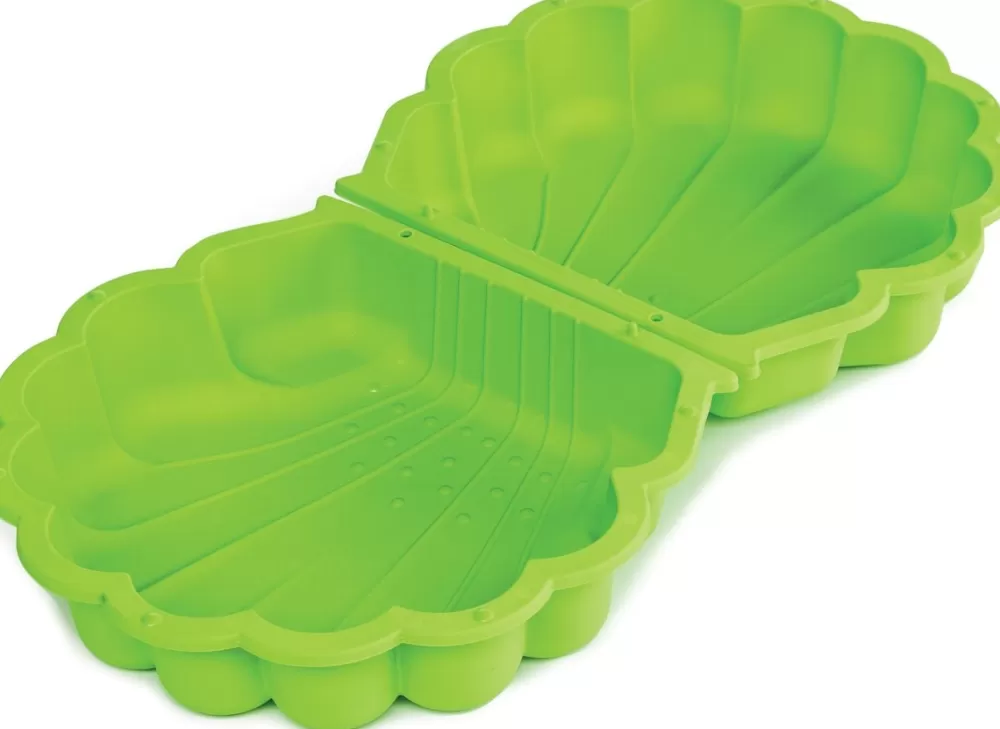 Zandbak Met Deksel Schelp 87 X 78 X 18 Cm Groen^Paradiso Toys Sale