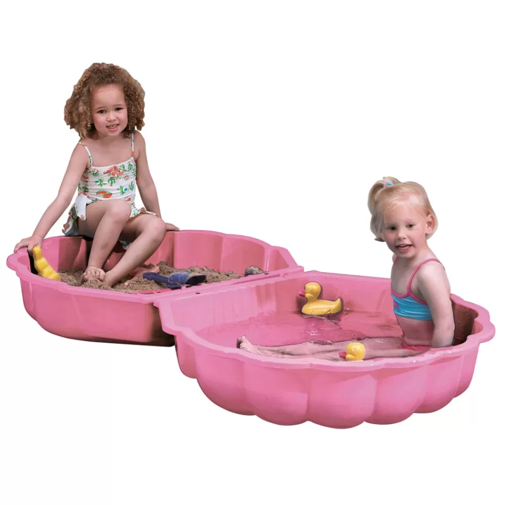 Zandbak Met Deksel Schelp 87 X 78 X 18 Cm Roze^Paradiso Toys Online