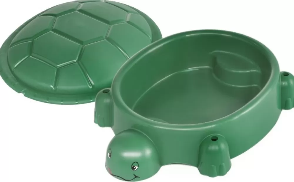 Zandbak Met Deksel Schildpad 115 X 83 Cm Groen^Paradiso Toys Sale