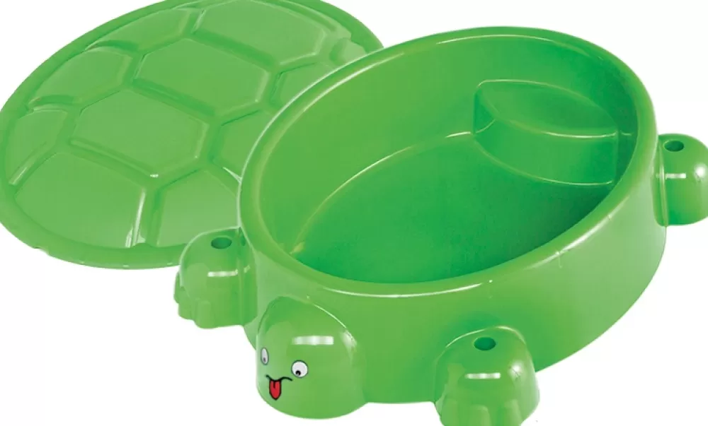 Zandbak Met Deksel Schildpad 95,5 X 68 Cm Groen^Paradiso Toys Hot
