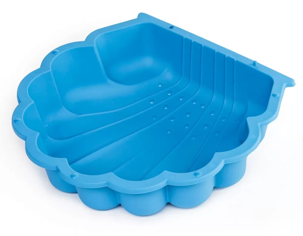 Zandbak Schelp 87 X 78 X 18 Cm Blauw Met Hoes^Paradiso Toys Online