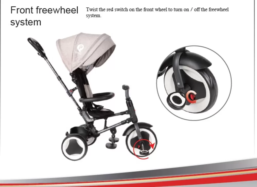 Rito Deluxe 3 In 1 Driewieler Junior Zwart/Blauw^QPlay Online