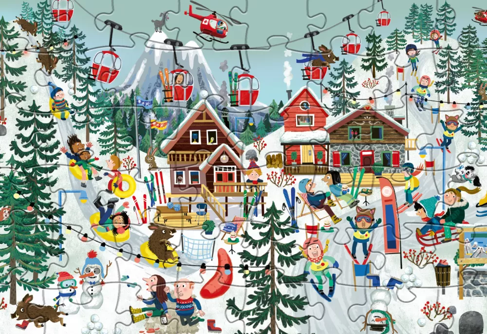 Legpuzzel Cas & Cato Winter Junior 48 Stukjes^Rebo Productions Cheap