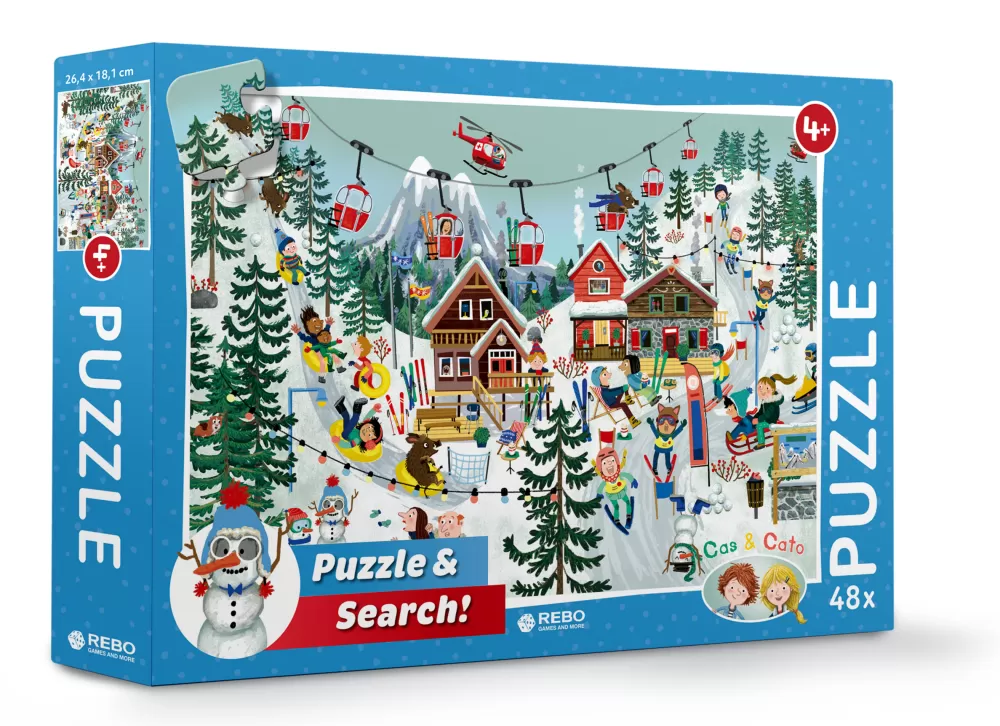 Legpuzzel Cas & Cato Winter Junior 48 Stukjes^Rebo Productions Cheap