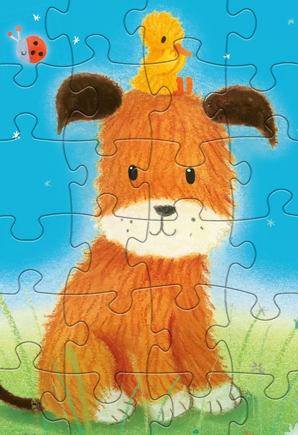 Legpuzzel Hond & Eendje Junior 24/24 Stukjes^Rebo Productions Hot