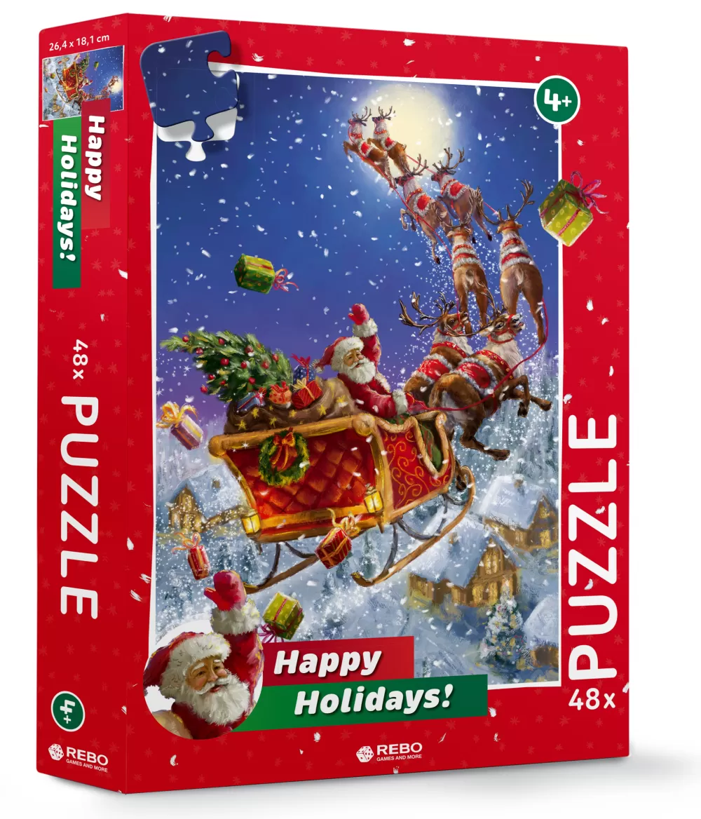 Legpuzzel Santa Junior Karton 48 Stukjes^Rebo Productions Fashion