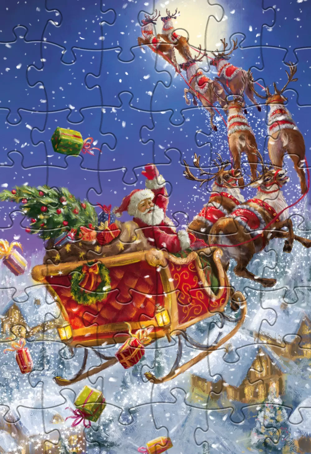 Legpuzzel Santa Junior Karton 48 Stukjes^Rebo Productions Fashion