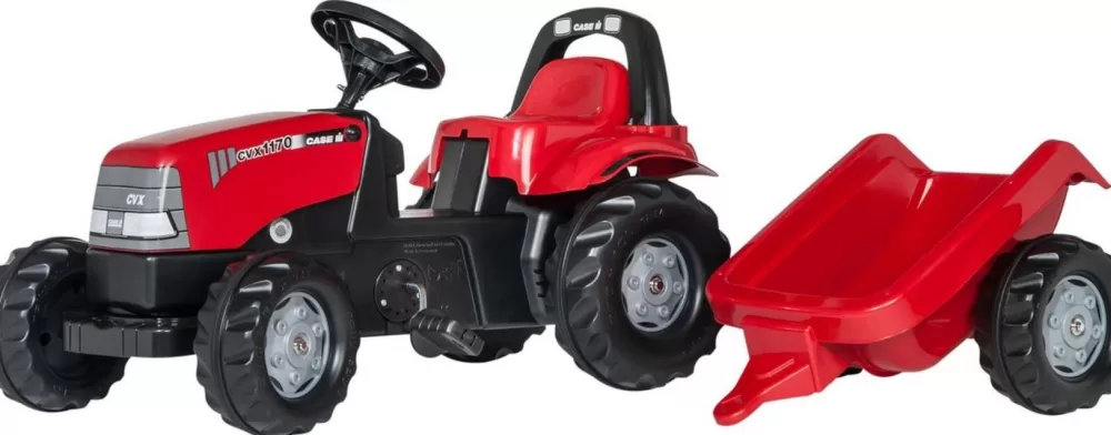 Traptractor Met Aanhanger Rollykid Case 1170 Cvx^Rolly Toys Fashion