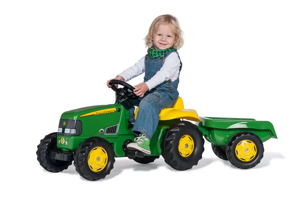Traptractor Rollykid John Deere Junior Groen/Geel^Rolly Toys Discount