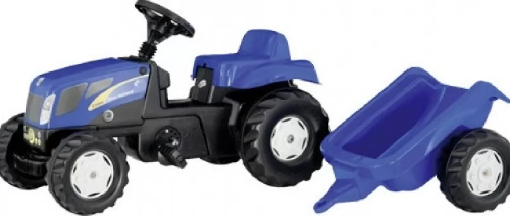 Traptractor Rollykid New Holland T7040 Junior Blauw^Rolly Toys Shop