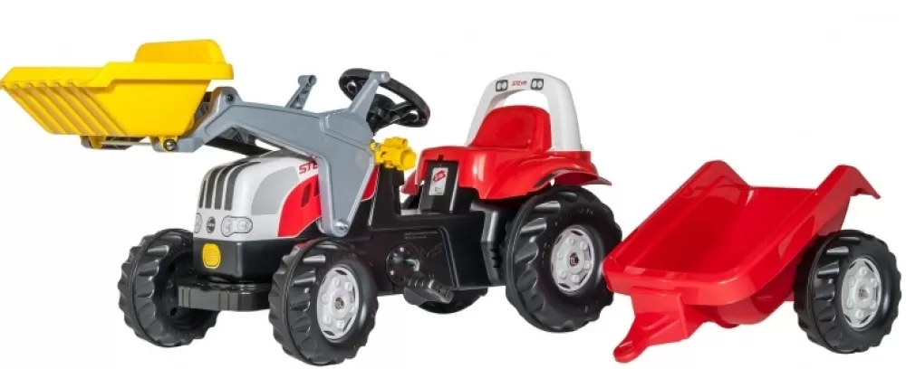 Traptractor Rollykid Steyr 6165 Cvt Junior Rood^Rolly Toys Fashion