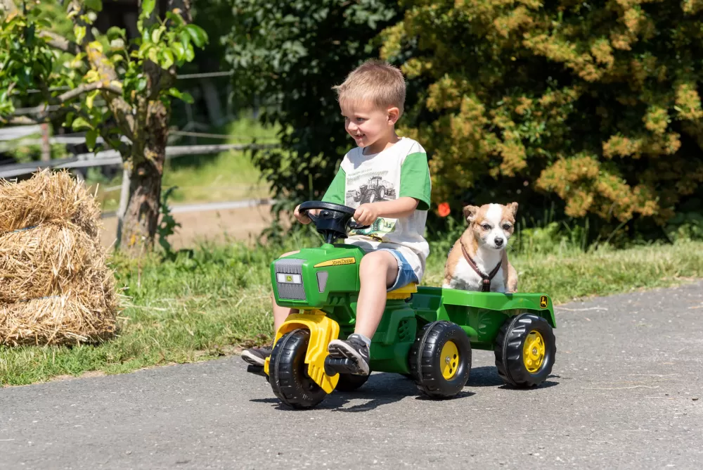 Traptractor Rollytrac John Deere Junior Groen^Rolly Toys Flash Sale