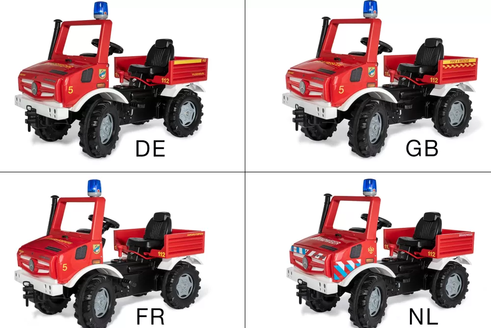 Trapvoertuig Rollyunimog Fire 118 X 81 X 54 Rood^Rolly Toys Best Sale