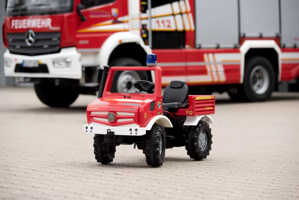 Trapvoertuig Rollyunimog Fire 118 X 81 X 54 Rood^Rolly Toys Best Sale