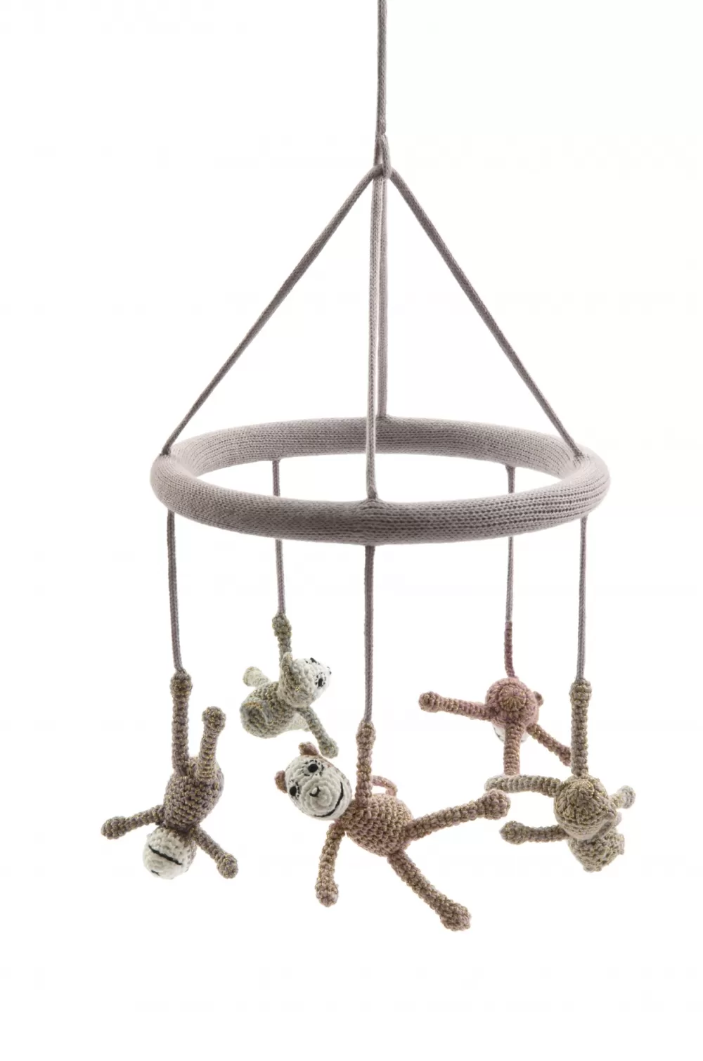 Mobiel Gebreid Apen 23 Cm Multicolor^Smallstuff Best