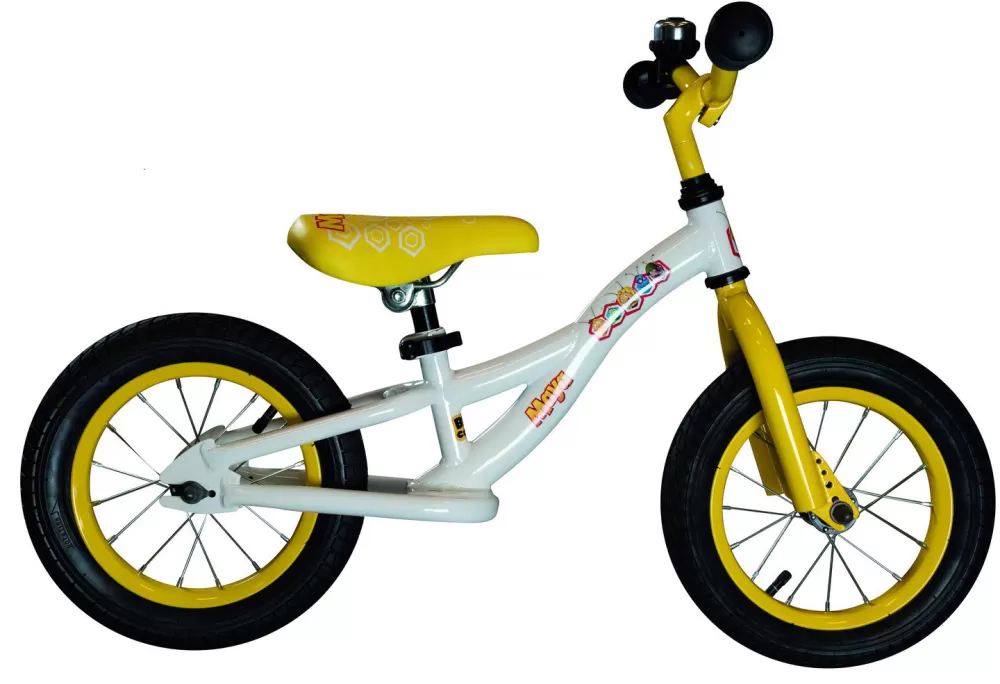 Loopfiets Maya De Bij 12 Inch Junior Wit/Geel^Studio 100 Best