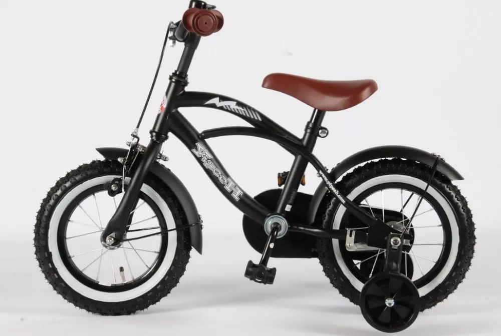 Black Cruiser 12 Inch 21,5 Cm Jongens Terugtraprem Zwart^Volare New