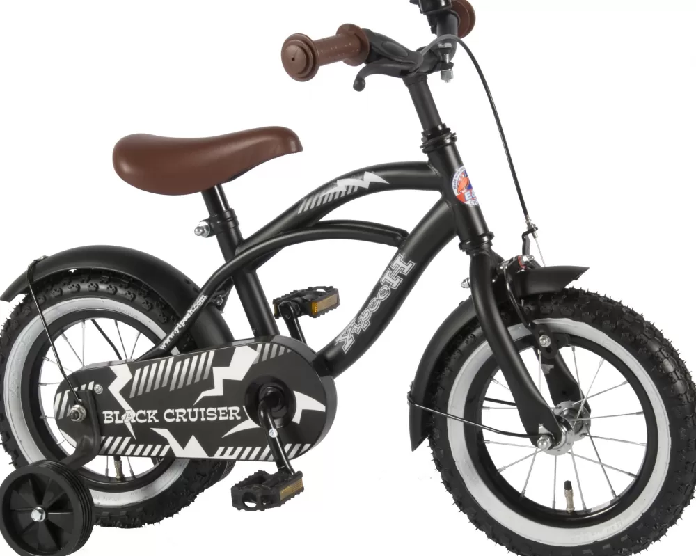 Black Cruiser 12 Inch 21,5 Cm Jongens Terugtraprem Zwart^Volare New