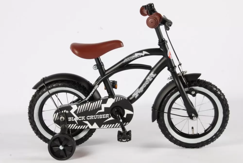Black Cruiser 12 Inch 21,5 Cm Jongens Terugtraprem Zwart^Volare New